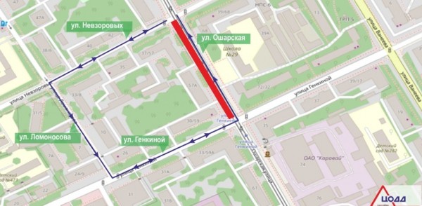 В Нижнем Новгороде частично&nbsp;ограничен проезд по ул. Ошарской